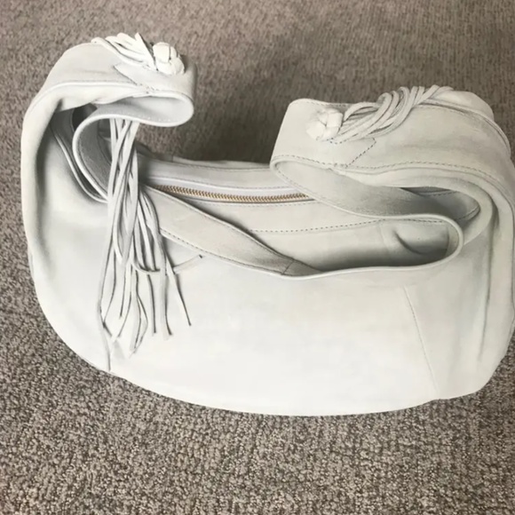 New Authentic Elizabeth and James Zoe Large Suede Leather Hobo - Picture 10 of 10